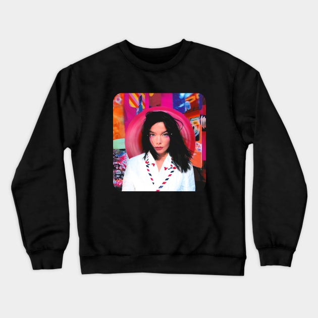 Bjork Post 1995 Crewneck Sweatshirt by Triggers Syndicate